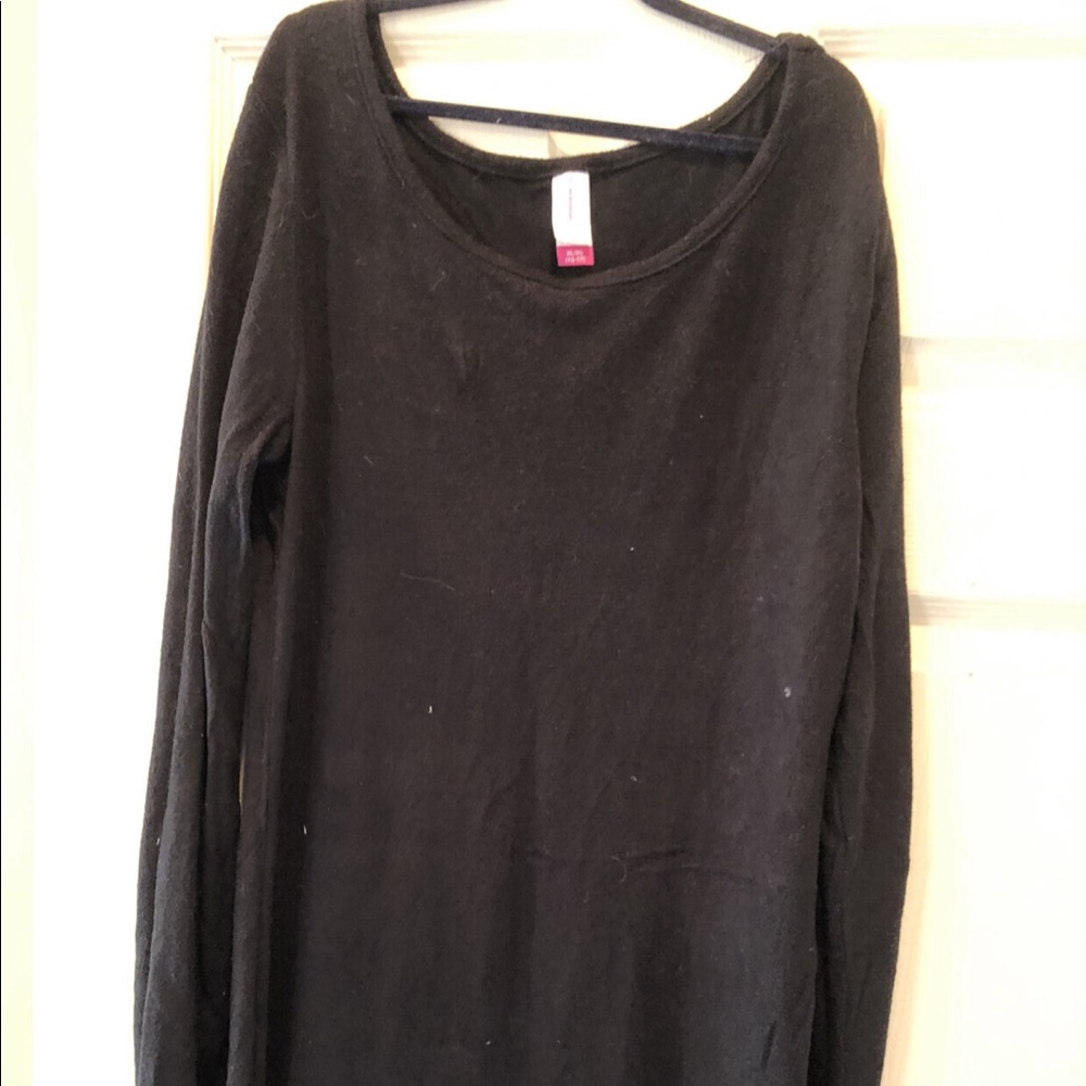 No Boundaries Soft Black Tunic Dress